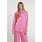 Veste Flower Motif Tweed
