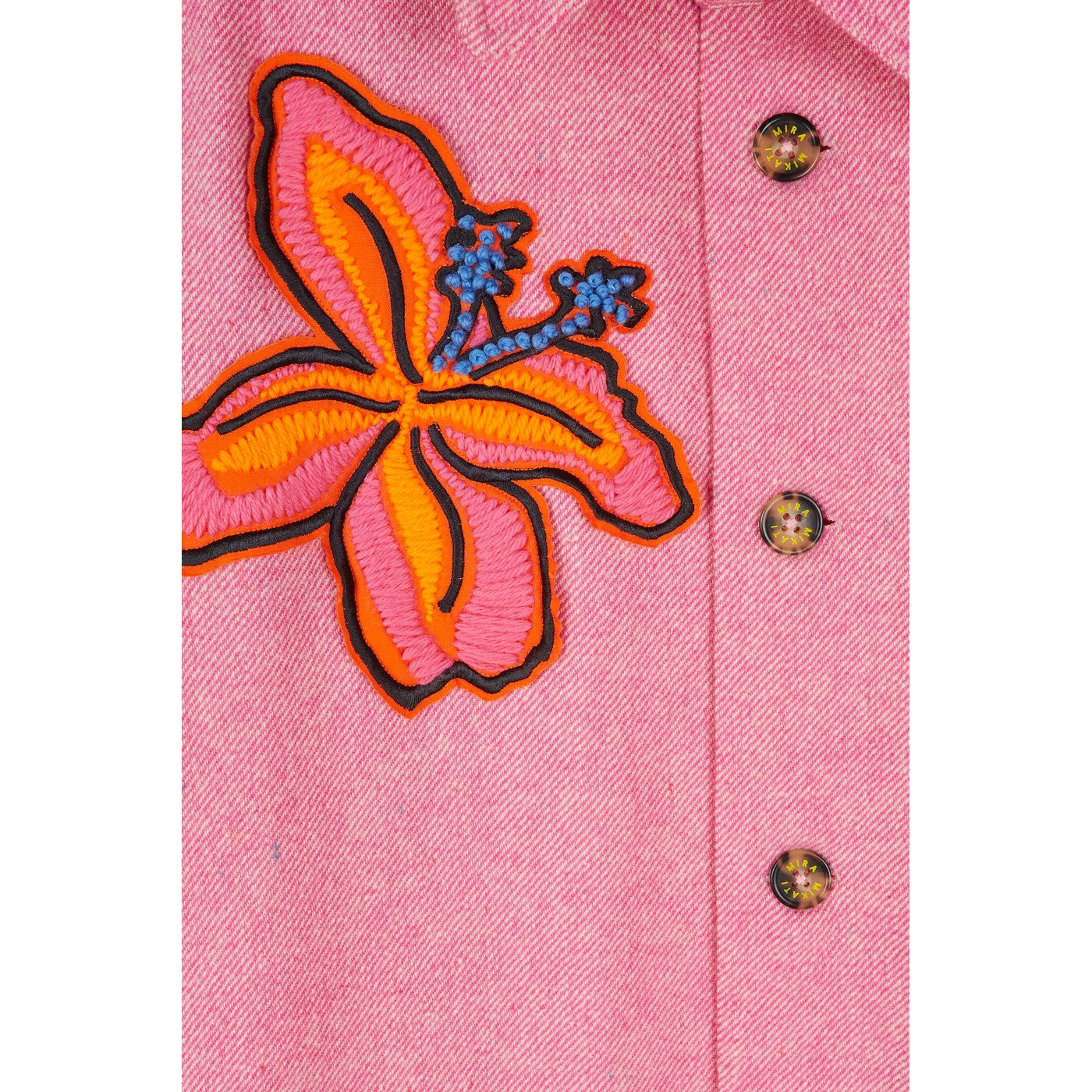 Veste Flower Motif Tweed