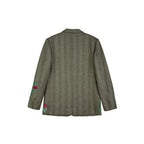Veste Floral Embroidered Herringbone
