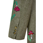 Veste Floral Embroidered Herringbone