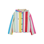 Veste Stripe Hooded Button Down