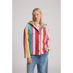 Veste Stripe Hooded Button Down