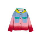 Veste Ombre Button Front Hooded