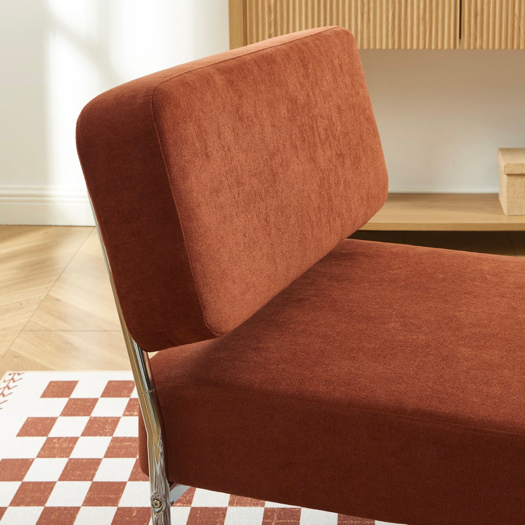 Jack - Fauteuil - Tissu Terracotta