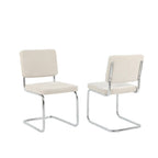 Jack - Lot De 2 Chaises - Tissu Écru