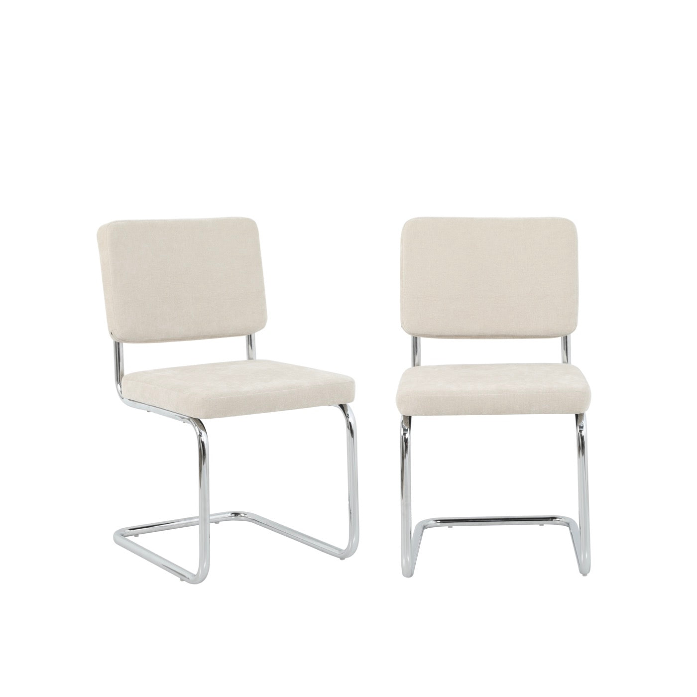 Jack - Lot De 2 Chaises - Tissu Écru