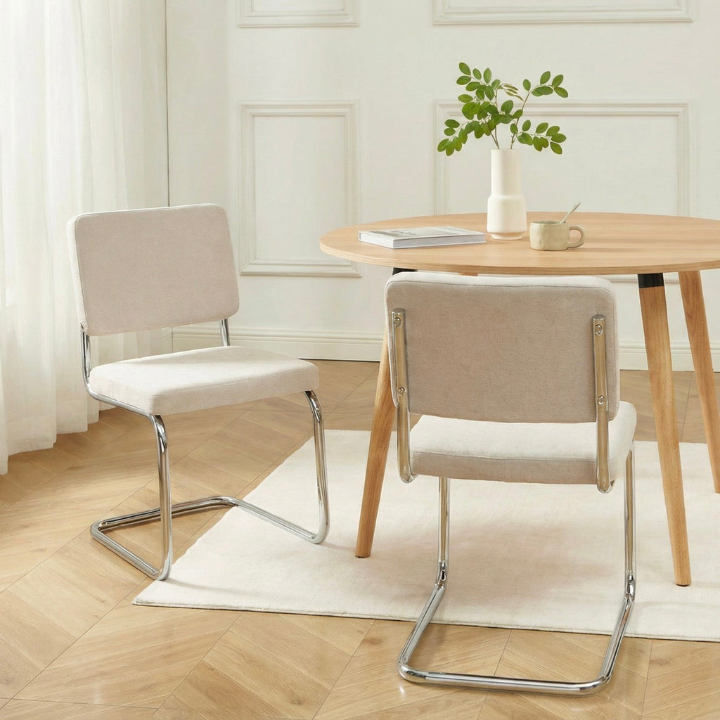 Jack - Lot De 2 Chaises - Tissu Écru