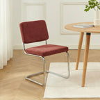 Jack - Lot De 2 Chaises - Tissu Bordeaux