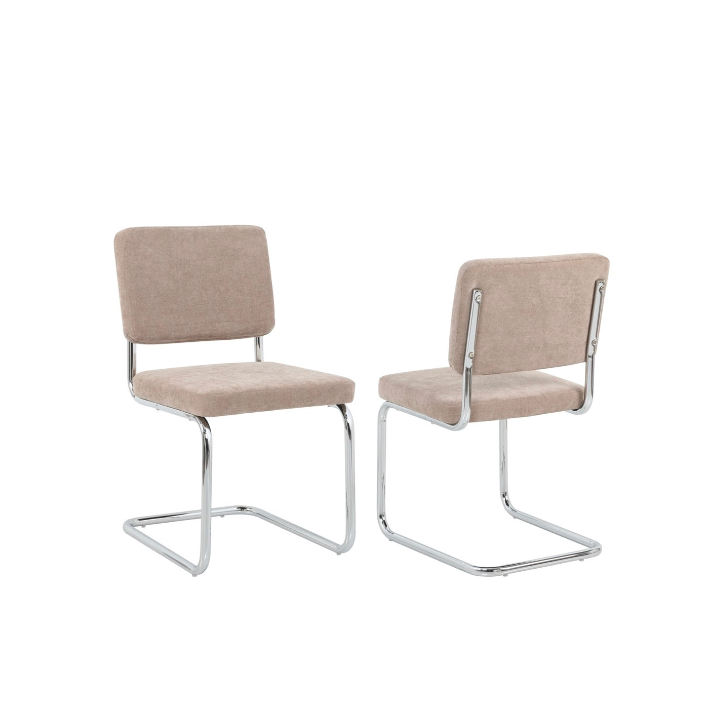Jack - Lot De 2 Chaises - Tissu Marron