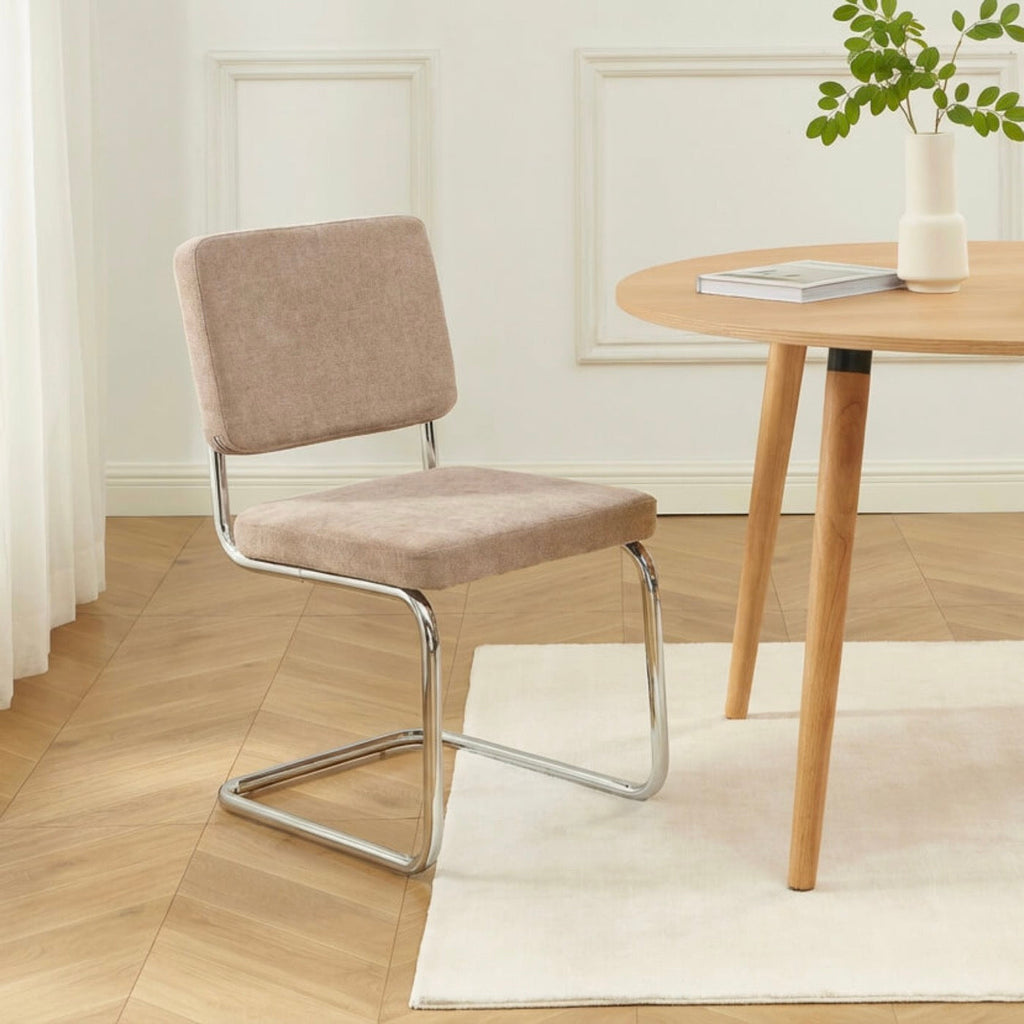 Jack - Lot De 2 Chaises - Tissu Marron