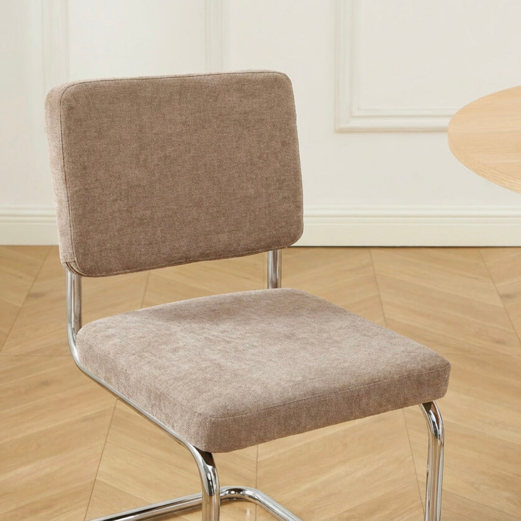 Jack - Lot De 2 Chaises - Tissu Marron