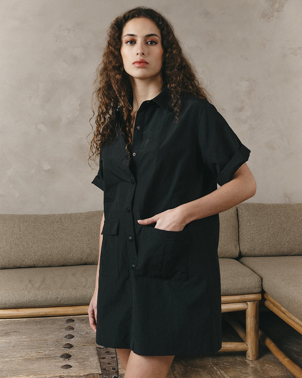 Robe Courte Jamie - Noir