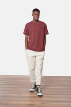Rhythm - T-Shirt Basic Slub - Raisin - Homme