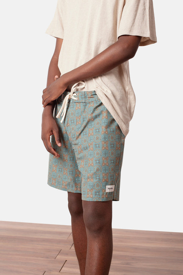Rhythm - Short De Bain Azores Trunk - Teal - Homme