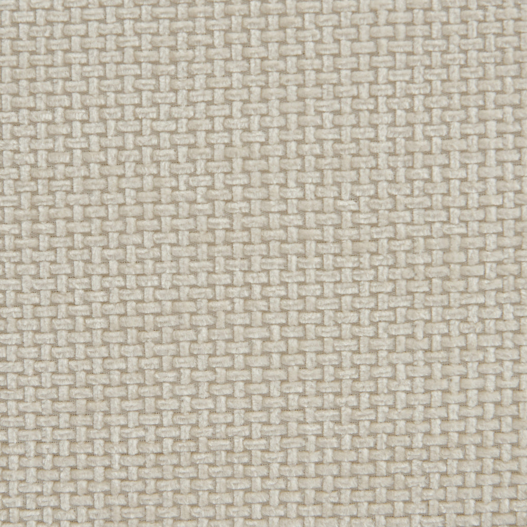 Janis - Chauffeuse Modulable 1 Place - Tissu Chenille - Écru