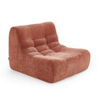 Janis - Chauffeuse Modulable 1 Place - Tissu Chenille - Terracotta