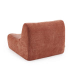 Janis - Chauffeuse Modulable 1 Place - Tissu Chenille - Terracotta