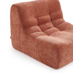 Janis - Chauffeuse Modulable 1 Place - Tissu Chenille - Terracotta