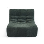 Janis - Chauffeuse Modulable 1 Place - Tissu Chenille - Vert