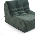 Janis - Chauffeuse Modulable 1 Place - Tissu Chenille - Vert