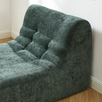 Janis - Chauffeuse Modulable 1 Place - Tissu Chenille - Vert