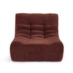 Janis - Chauffeuse Modulable 1 Place - Velours - Bordeaux