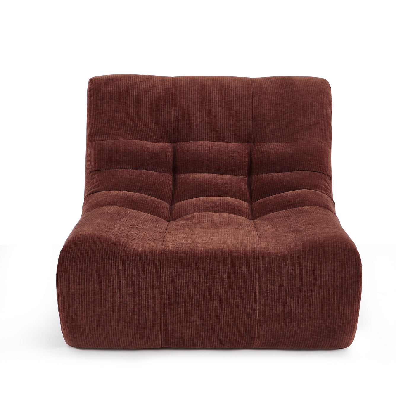 Janis - Chauffeuse Modulable 1 Place - Velours - Bordeaux
