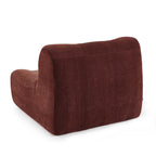 Janis - Chauffeuse Modulable 1 Place - Velours - Bordeaux
