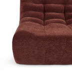 Janis - Chauffeuse Modulable 1 Place - Velours - Bordeaux