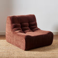 Janis - Chauffeuse Modulable 1 Place - Velours - Bordeaux