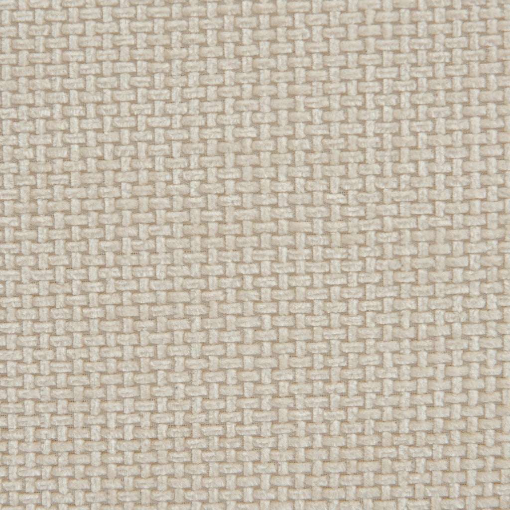 Janis - Banquette Modulable 2 Places - Tissu Chenille - Écru