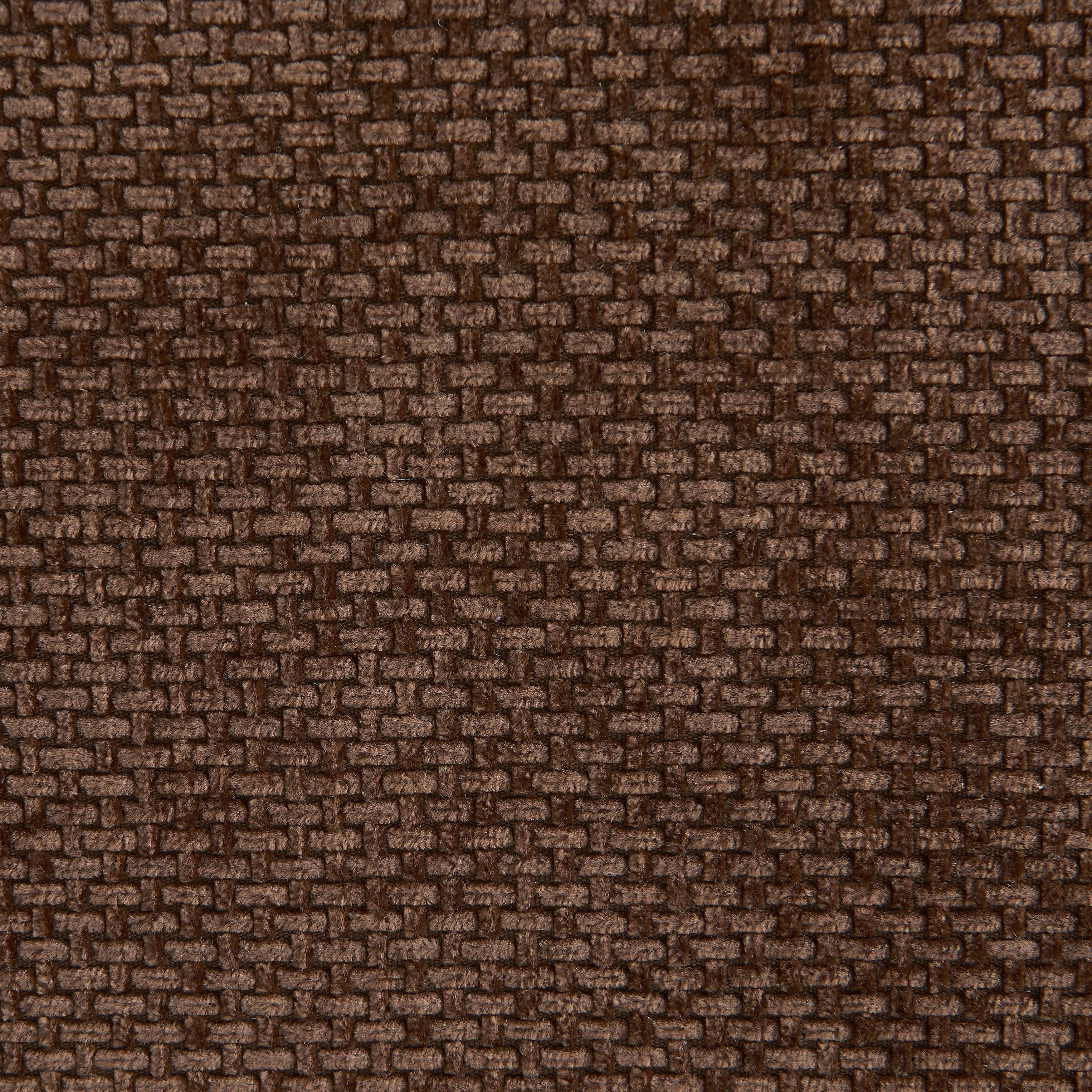 Janis - Banquette Modulable 2 Places - Tissu Chenille - Marron