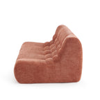 Janis - Banquette Modulable 2 Places - Tissu Chenille - Terracotta