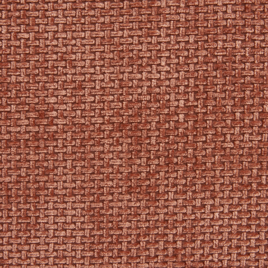 Janis - Banquette Modulable 2 Places - Tissu Chenille - Terracotta