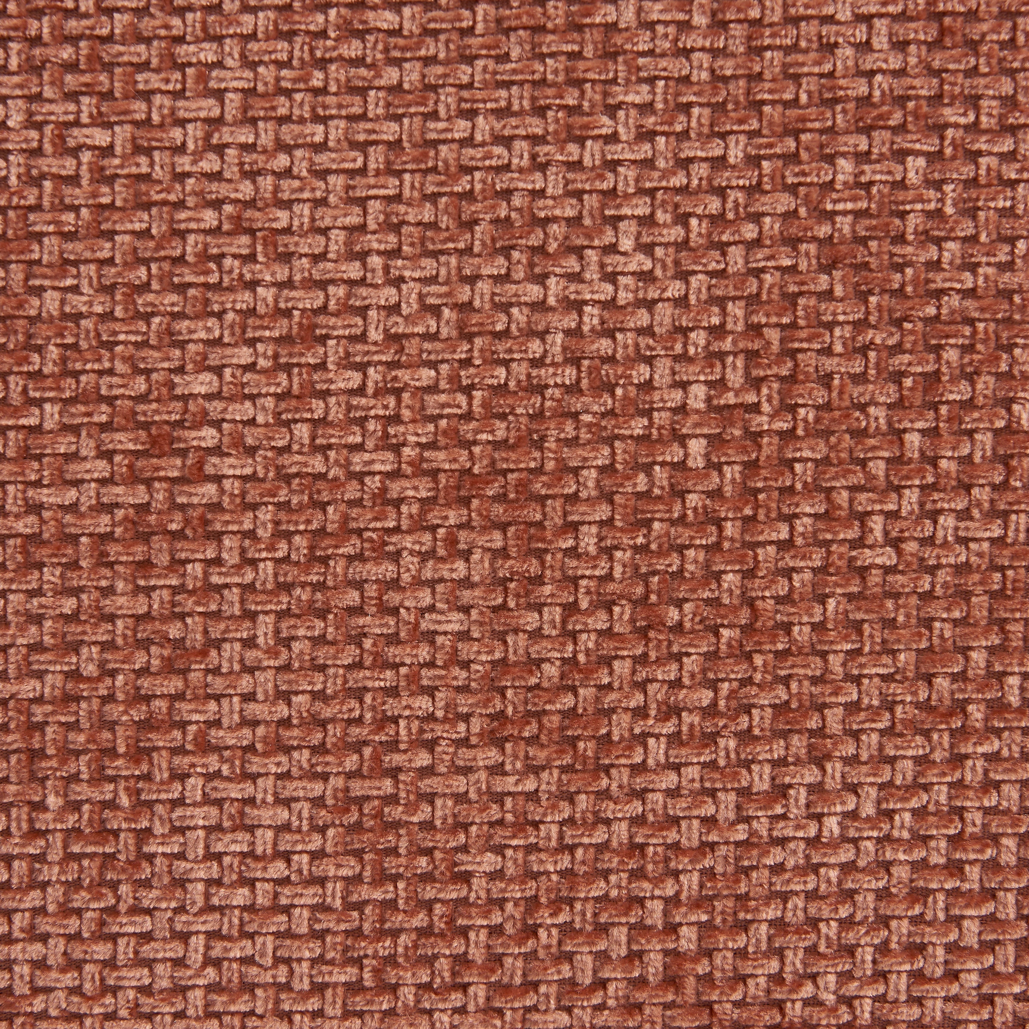 Janis - Banquette Modulable 2 Places - Tissu Chenille - Terracotta