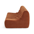 Janis - Banquette Modulable 2 Places - Velours - Terracotta