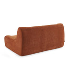Janis - Banquette Modulable 2 Places - Velours - Terracotta