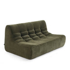 Janis - Banquette Modulable 2 Places - Velours - Vert