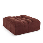 Janis - Pouf - Velours - Bordeaux