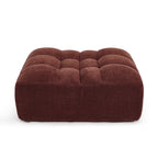 Janis - Pouf - Velours - Bordeaux