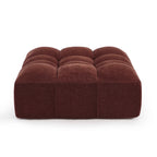 Janis - Pouf - Velours - Bordeaux