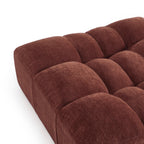 Janis - Pouf - Velours - Bordeaux