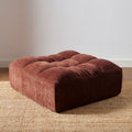 Janis - Pouf - Velours - Bordeaux