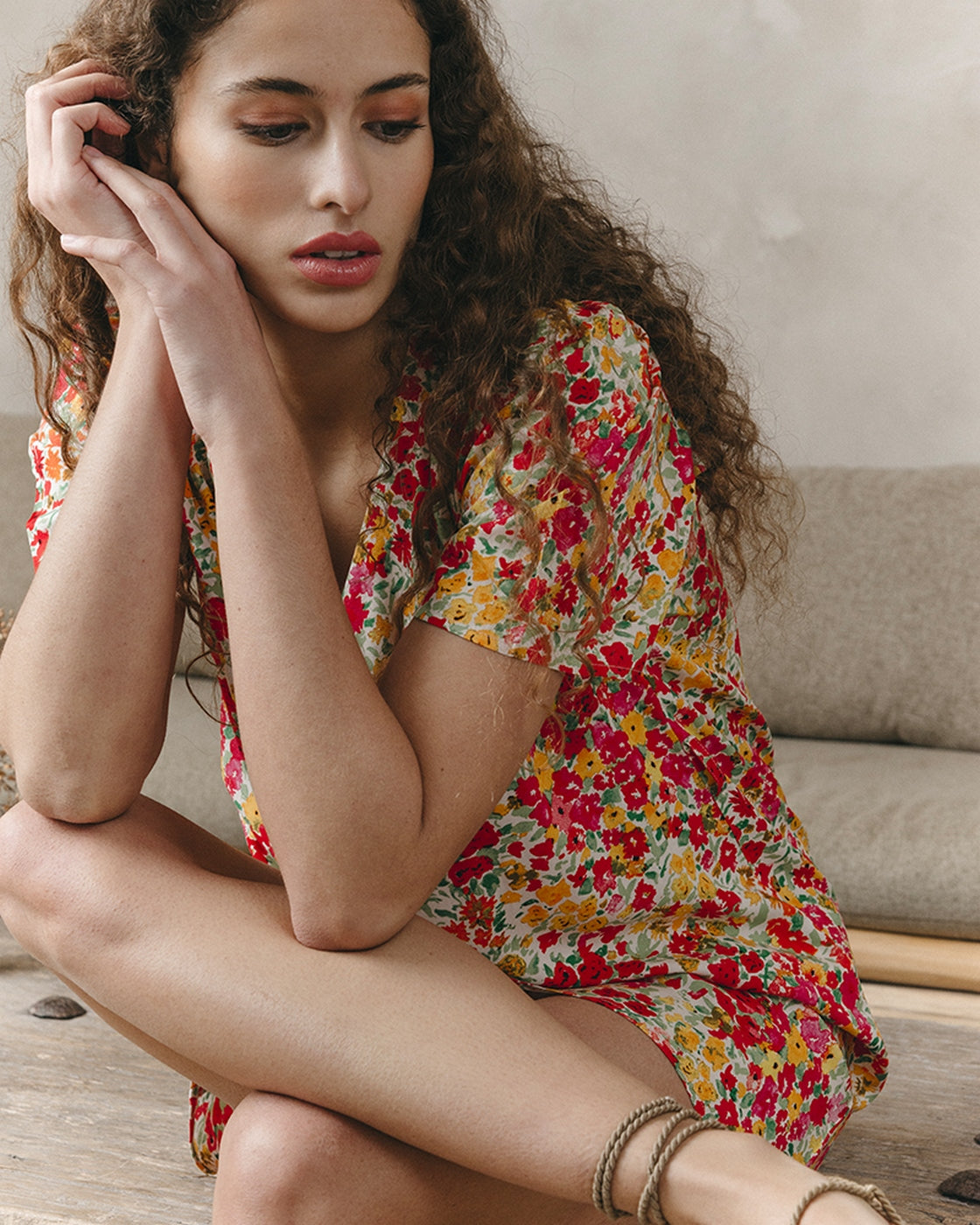 Robe Courte Jara - Rouge