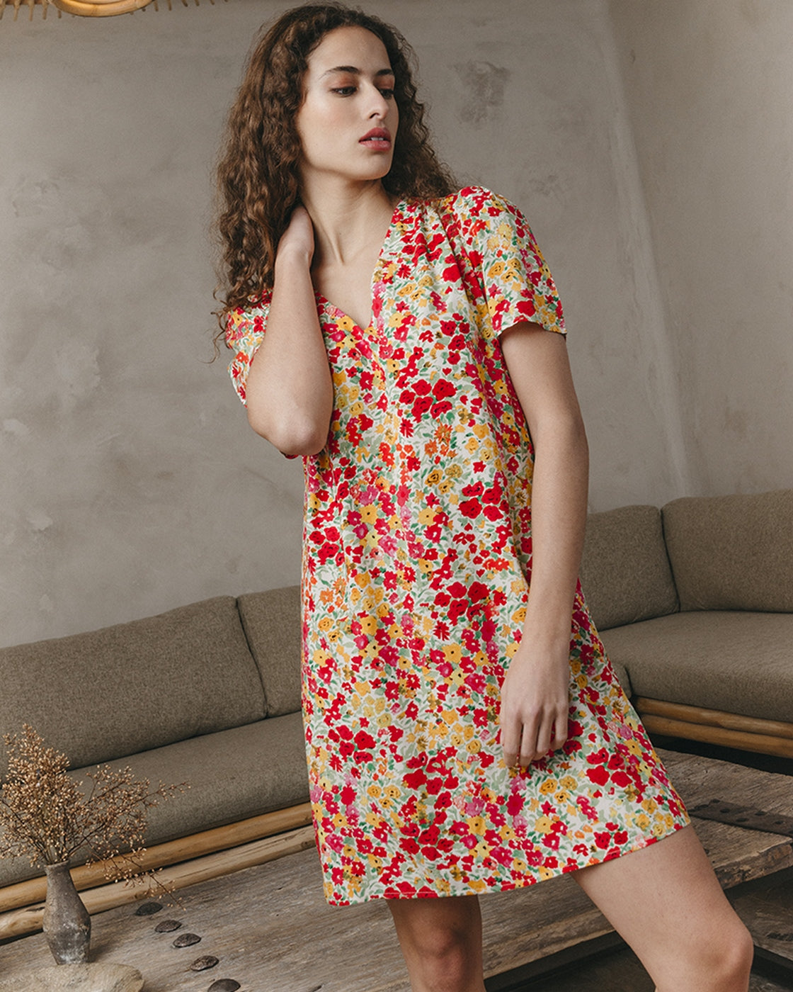 Robe Courte Jara - Rouge