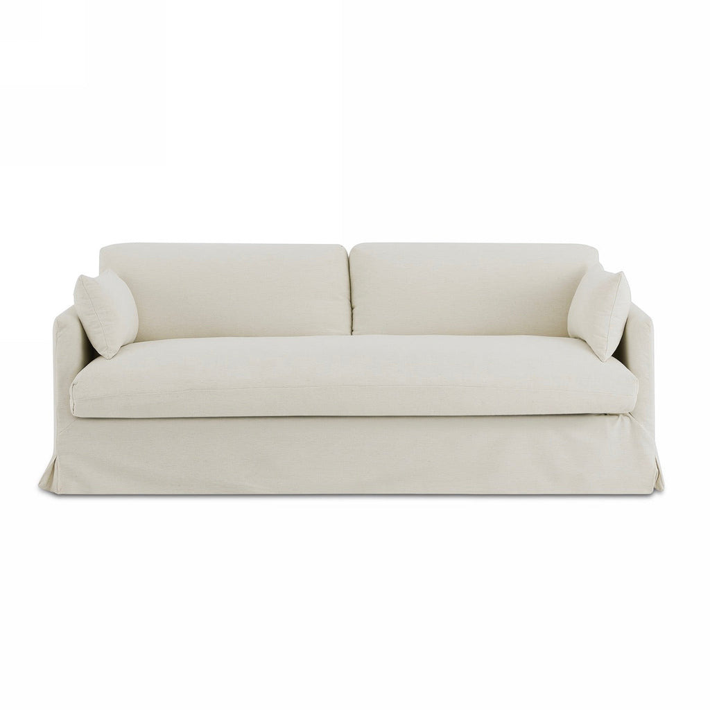 Jatoba - Canapé Droit Fixe 3 Places - Tissu Beige