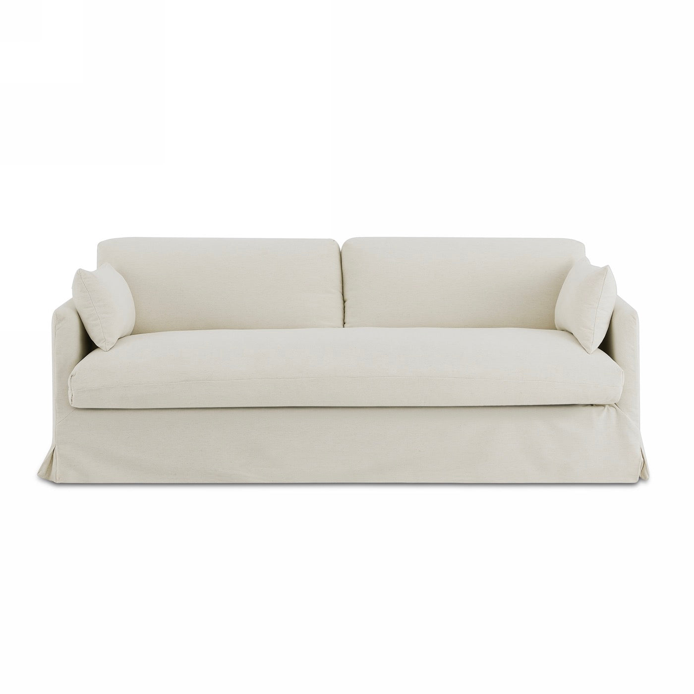 Jatoba - Canapé Droit Fixe 3 Places - Tissu Beige