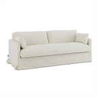 Jatoba - Canapé Droit Fixe 3 Places - Tissu Beige
