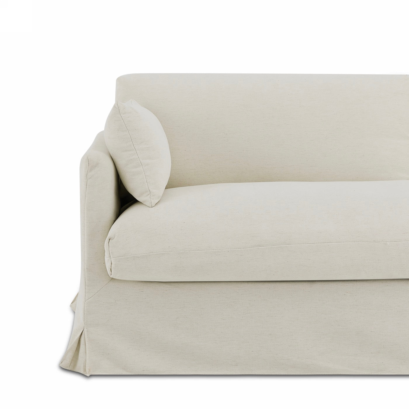 Jatoba - Canapé Droit Fixe 3 Places - Tissu Beige
