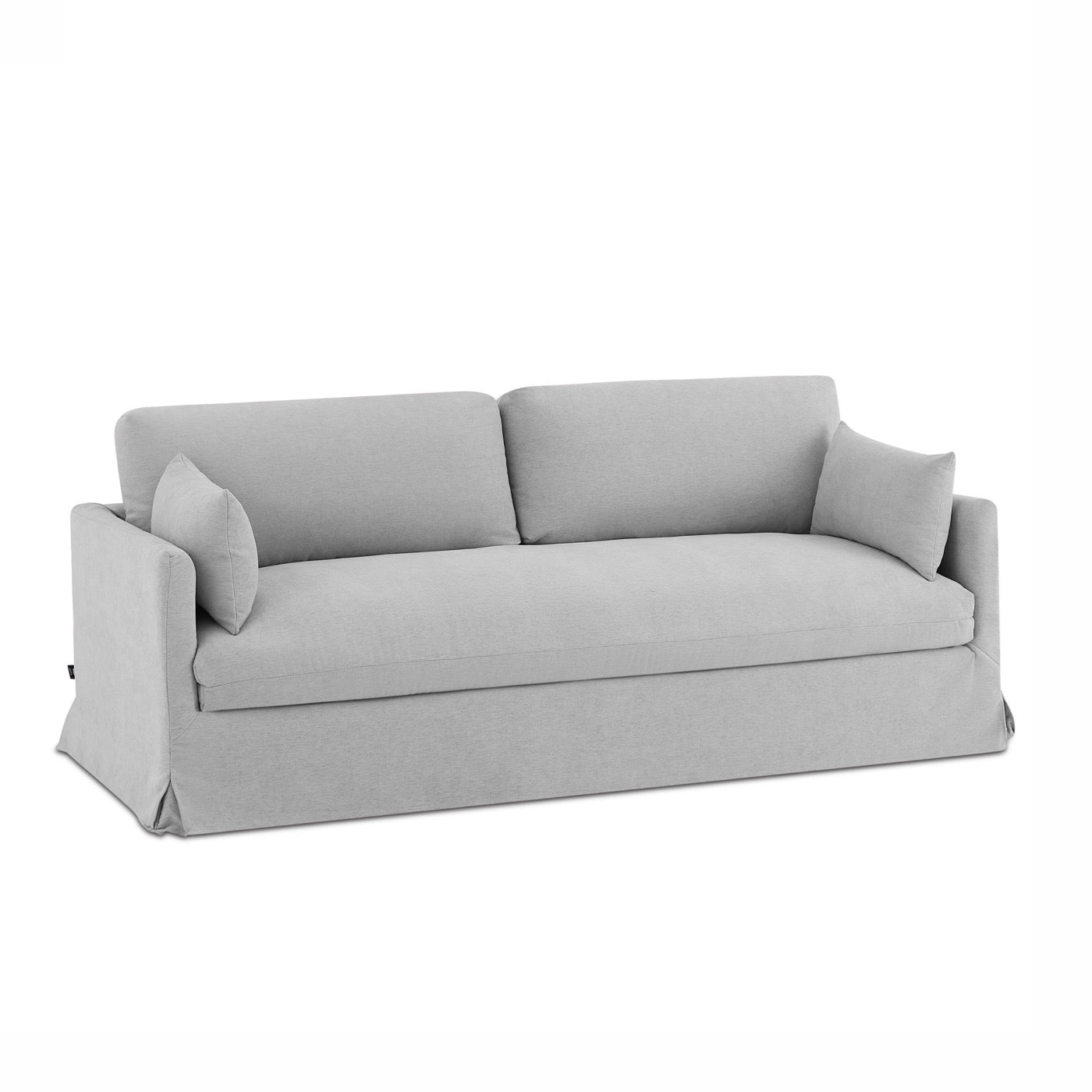 Jatoba - Canapé Droit Fixe 3 Places - Tissu Gris